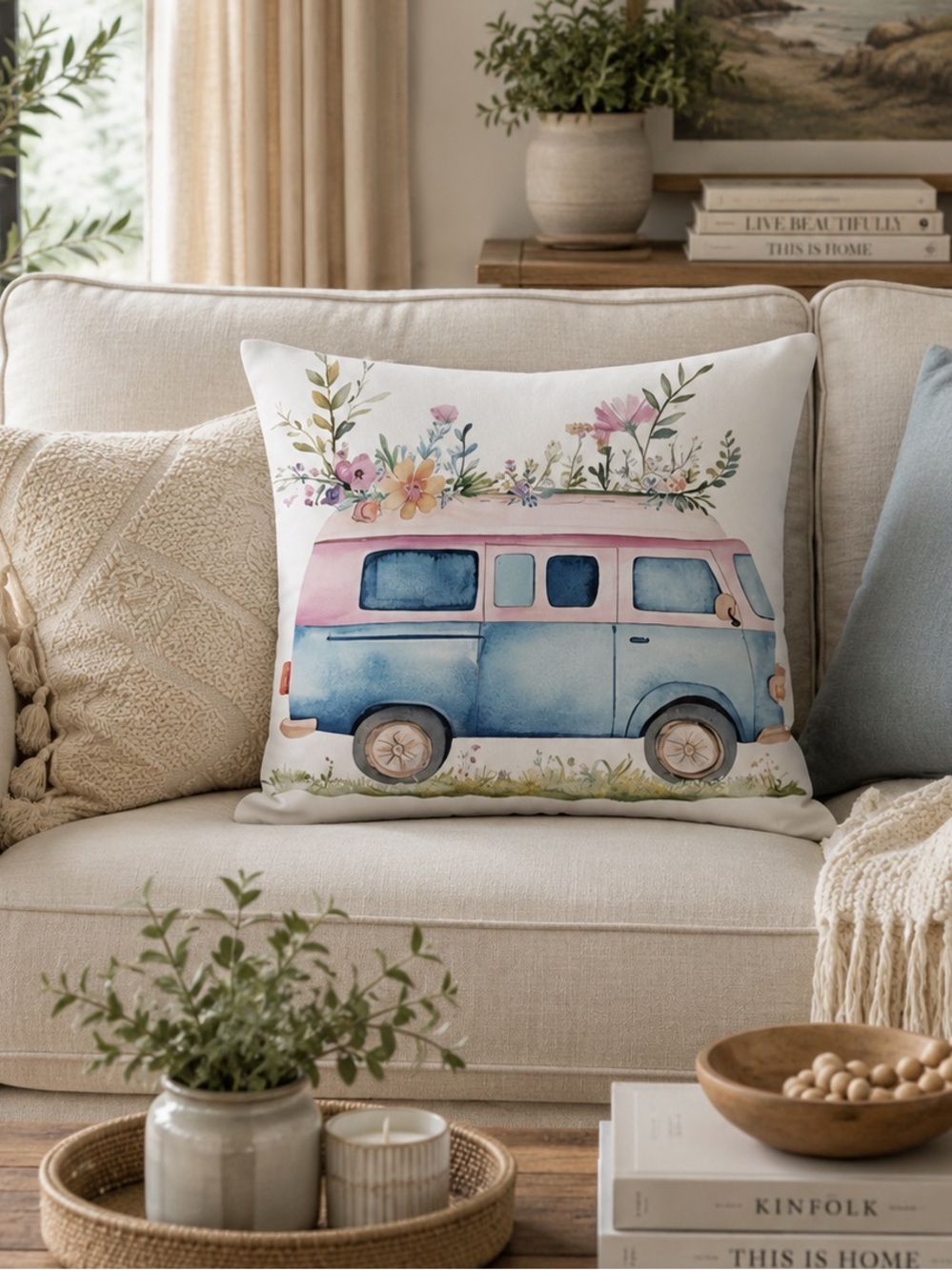 NEW: Van Decorative Throw Pillow